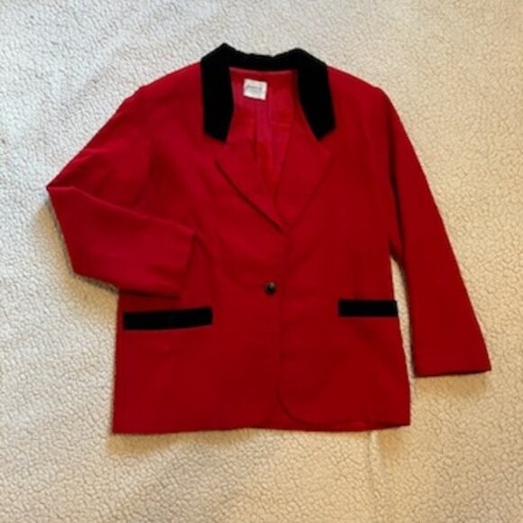 Jessica Scott vintage red blazer - Picture 1 of 7
